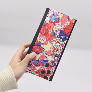 Biểu tượng tùy chỉnh tối giản cao bồi trifold ví unisex thời trang da thăng hoa khoảng trống dài chiều dài - Product Image 5