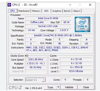 Penjualan Terbaik soket LGA1151 prosesor Cpu Intel Core I5 9400