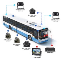 Sistema de Monitoreo con Cámara para Camión DVR Móvil 4G, Visión Nocturna, Pantalla LCD, Cámara de Reversa, WiFi, 1080P, GPS, Kit de Seguridad