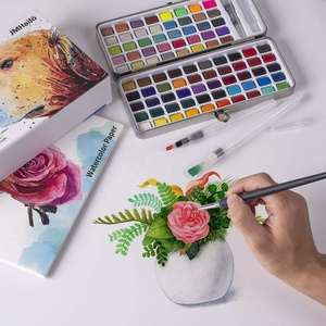 Tốt Nhất Xách Tay Aquarelle Màu Nước Sơn Thiết Lập Màu Nước Nghệ Thuật Vẽ Tranh Cho Móng Tay, Nguồn Cung Cấp Nghệ Thuật Màu Nước Cho Tự Làm Thủ Công - Product Image 4