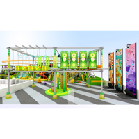 Parc d'aventure commercial Playpedia, parcours de cordes personnalisé, équipement de terrain de jeux intérieur pour enfants avec certificat CE TUV