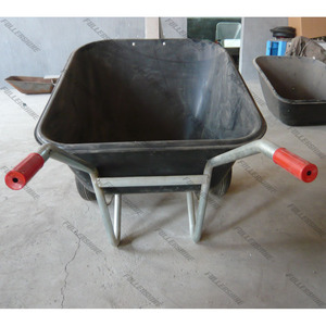 140L 160L 200L Pferdes tall Yard Zwei <span class=keywords><strong>2</strong></span> Doppel räder Große Poly Schubkarre - Product Image 2