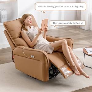 Canapé de massage chauffant en cuir PU de haute qualité, fonctionnel, électrique, fauteuil <span class=keywords><strong>inclinable</strong></span> à bascule unique, fauteuil de détente - Product Image 5