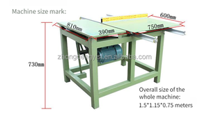 Scie circulaire portative 220V pour le travail du bois, à panneau coulissant, machine de découpe à 45 degrés, puissance 2KW, poids 50kg, pour rails de meubles anciens - Product Image 3
