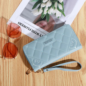 Fonte di fabbrica 2024 nuovo portafoglio da donna con cerniera lunga portafoglio esplosivo transfrontaliero di grande capacità da donna borselli - Product Image 5