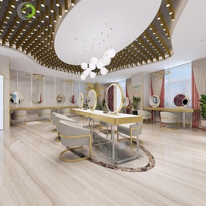 เก้าอี้ร้านเสริมสวย เฟอร์นิเจอร์ร้านทำผม ชุดเก้าอี้และกระจกสำหรับออกแบบร้านเสริมสวย - Product Image 1