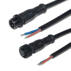 M12ขั้วต่อกันน้ำ2PIN ชายหญิงสายกันน้ำ0.15เมตร<span class=keywords><strong>2464</strong></span> 18AWG - Product Image 3