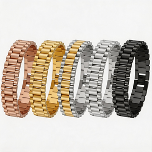 Hot Sale Men's Stainless Steel Health <b>Bracelet</b> Simple Titanium Steel Wide Version <b>Cute</b> Style Fashion Charm Europe United States - Product Image 2