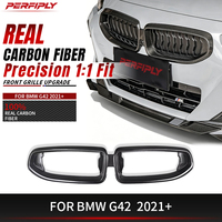 Grille de pare-chocs avant en fibre de carbone sèche Perfiply pour BMW Série 2 G42 M235i M240i Kit Carrosserie