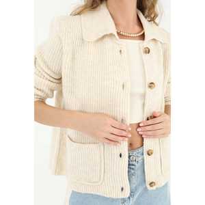 Women's Knitted <b>Cardigan</b> Three Quarter Sleeve <b>Buttoned</b> Casual Style Anthracite Color Anti Pilling Feature - Product Image 1