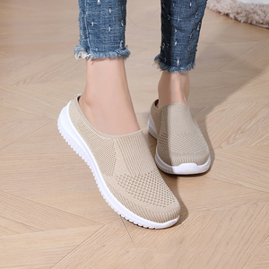 Mules fermées pour femmes grandes tailles, semelle souple antidérapante, chaussures décontractées en tissu pour personnes <span class=keywords><strong>âgée</strong></span>s, printemps, automne, été, 36-44 - Product Image 4