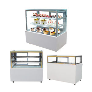 Nhà Máy Bán Hàng Trực Tiếp Thương Mại Bảng Top Frod-Miễn Phí Lạnh Hai Lớp Kính Hiển Thị <span class=keywords><strong>Showcase</strong></span> Cho Bánh Làm Mát Không Khí - Product Image 1