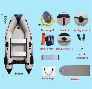 Bateau d'<span class=keywords><strong>assaut</strong></span> gonflable MC330-3 SOLAR MARINE épaissi <span class=keywords><strong>de</strong></span> 0,9 mm avec plancher pneumatique, kayak, bateau ponton <span class=keywords><strong>de</strong></span> pêche gonflable - Product Image 6