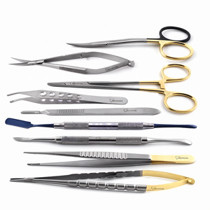 Kit Básico de Cirugía Dental Manual Dentovos - Juego de Instrumentos de Cirugía Oral con Herramientas de Osteotomía y Preparación Ósea - Product Image 1