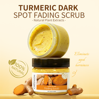 Gommage corporel au curcuma : Clarifie la peau et atténue les taches pour un teint plus lumineux.