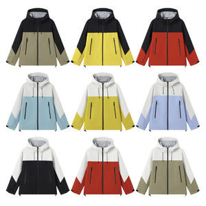 2024 ligero Delgado senderismo a prueba de viento impermeable cremallera Abrigo con capucha mujeres rompevientos - Product Image 3