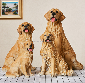 Statue <span class=keywords><strong>de</strong></span> chien réaliste en <span class=keywords><strong>fibre</strong></span> <span class=keywords><strong>de</strong></span> <span class=keywords><strong>verre</strong></span> peinte à la main, sculpture <span class=keywords><strong>de</strong></span> chien réaliste pour la décoration <span class=keywords><strong>de</strong></span> jardin extérieur, ornement <span class=keywords><strong>de</strong></span> maison - Product Image 3