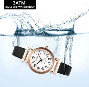 <span class=keywords><strong>Civo</strong></span> นาฬิกาข้อมือควอทซ์อะนาล็อกกันน้ำของผู้หญิงสายหนังนาฬิกาชุดที่สง่างามเรียบง่ายสำหรับผู้หญิงตัวชี้กระจกหน้าปัด - Product Image 6