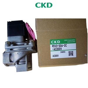 Ckd Air Pilot Operated 2 Way Valve Ac220V 0 10 <b>Bar</b> For Vacuum Cleaners - Product Image 5