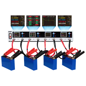 Testador de capacidade de bateria de lítio, 5v50a novo energia veículo testador de bateria de lítio 4 canais de carregador de descarga multi-canal testador de capacidade de bateria de lítio