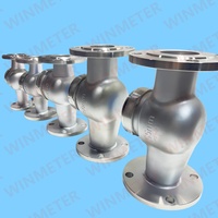 Compteur d'eau multijet DN25 abordable en acier inoxydable 304/316 à brides, homologué CE R160, vente directe usine, le plus vendu pour les grands réseaux de canalisations