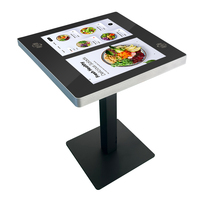 Fabrication de haute qualité recharge sans fil interactive café centre commercial restaurant étanche écran tactile lcd table de jeu intelligente