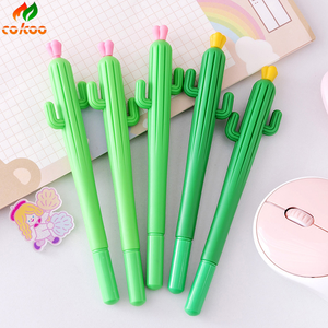 Stylo <span class=keywords><strong>gel</strong></span> en forme de <span class=keywords><strong>cactus</strong></span>, style unique inspiré des plantes, idéal pour les cadeaux et la papeterie étudiante - Product Image 1
