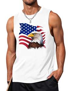American Symbol Vest Man-Chaleco ligero y de alta calidad para hombres, con gráficos americanos audaces - Product Image 5