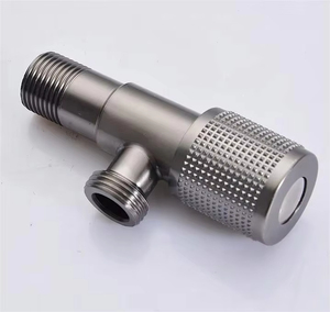 Vanne d'angle de commande à deux voies en acier inoxydable OEM pulvérisateur à 3 compartiments pour hôtel salle de douche appartement salle de bain <span class=keywords><strong>accessoires</strong></span> de robinet - Product Image 4