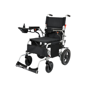 Fauteuil roulant électrique pliable à entraînement électrique en acier au carbone léger avec batterie au plomb-acide portable - Product Image 3