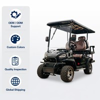 Voiturette de golf électrique tout-terrain Tarion 4 places, moteur AC 4KW, surélevée, longue portée, batterie lithium 72V, 35KM/H, pente 20-25 degrés