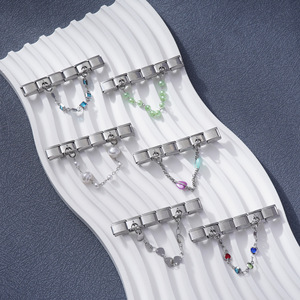 Fashion Charm <b>Bracelet</b> Set Zinc Alloy Imitation Pearl <b>Crystal</b> Rhinestone Unisex Gift Jewelry Modular Accessories - Product Image 1