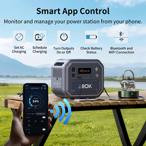 ABOK 2500W Portable Power Station EU US Warehouse Fast Shipping LiFePO4 Solar <b>Generator</b> Pure Sine Wave MPPT for <b>Camping</b> RV - Product Image 6