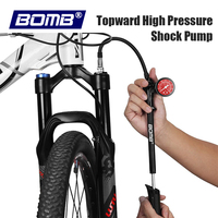 Pompe à air portable pour vélo BOMB haute pression 300 PSI pour fourche avant et suspension arrière avec manomètre