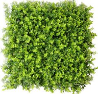 Mur végétal artificiel vert anti-UV pour extérieur, pelouse artificielle verticale pour la décoration de devanture de magasin