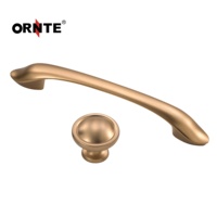Poignées et Boutons de Meuble ORNTE en Zinc Mat, Laiton Antique, Bronze Foncé, Marron pour Armoires, Commodes, Tiroirs, Villas et Cuisines