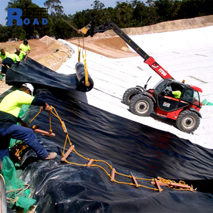 Revestimiento de estanque de Geomembrana amigable con la instalación negra de 0,5mm-2mm, diseño Industrial para pecera, EPDM, PVC, LLDPE, presa de revestimiento de MM-2mm - Product Image 2