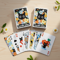 Jeu de cartes personnalisé de luxe avec logo imprimé, pour couple, famille et jeux de société pour adultes, éducatif