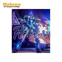 Costume de scène LED coloré pour femme, taille personnalisée, en EVA, pour performance de danse en bar, KTV, événements transfrontaliers futuristes