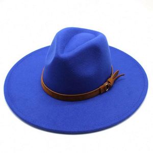 Venta al por Mayor de Sombreros Fedora de Ala Ancha de 9.5 cm con Estampado de Serigrafía Personalizado para Otoño e Invierno, para Mujeres y Hombres, Moda - Product Image 6