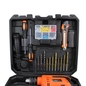 JG-010-1 ชุดเครื่องมือช่างสำหรับใช้ในบ้าน ชุดรวม 24 ชิ้น พร้อมสว่านกระแทก เหล็กกล้าคาร์บอนคุณภาพสูง 37x28x8 ซม. - Product Image 4