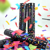 Fabricant direct, fabriqué en Chine, modèle RH0915, canons à confettis carrés colorés à manivelle pour les fêtes, les bars, les KTV, les célébrations