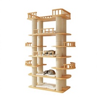 Arbre à chat XXL, tours à chat modernes avec bois naturel et sisal pour les chats adultes de grande taille, provenant d'un fournisseur de luxe