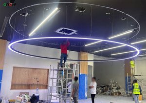 Phòng tập thể dục nội thất ánh sáng mặt dây treo RGB Vòng tròn ánh sáng lịch thi đấu màu sắc thay đổi Thông tư ánh sáng cho đấm bốc - Product Image 6