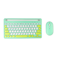 3 BT + 2.4G 4 canaux Business Combinaison clavier-souris colorée et à la mode Connexion sans fil