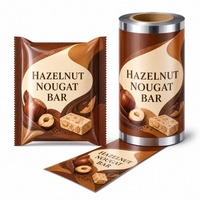 Film d'emballage pour barre de nougat - Film d'emballage laminé imprimé sur mesure pour barre de collation