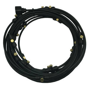 Système d'arrosage de 6 m de longueur avec buses en laiton à connexion rapide pour l'arrosage du jardin et le refroidissement extérieur - Product Image 4