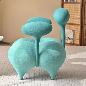 Fauteuil <span class=keywords><strong>Ballon</strong></span> Magique Moderne Nordique Luxe Léger Simple avec Structure Métallique et Assise Moelleuse pour Salon, <span class=keywords><strong>Bureau</strong></span> à Domicile, Mobilier Tendance pour Célébrités d'Internet - Product Image 3
