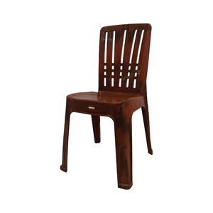 Una elegante silla de plástico marrón, el diseño minimalista moderno combina comodidad y estética contemporánea perfectamente en cualquier habitación. - Product Image 2