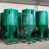 Nouvelle machine à mélanger et broyer les aliments pour bétail/volaille/élevage, capacité 250 kg-2000 kg, mélangeur-broyeur double fonction, moteur en cuivre pur 304